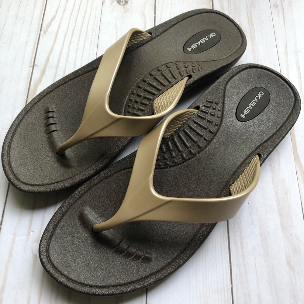 Okabashi Marina style thong flip flops/ sandals